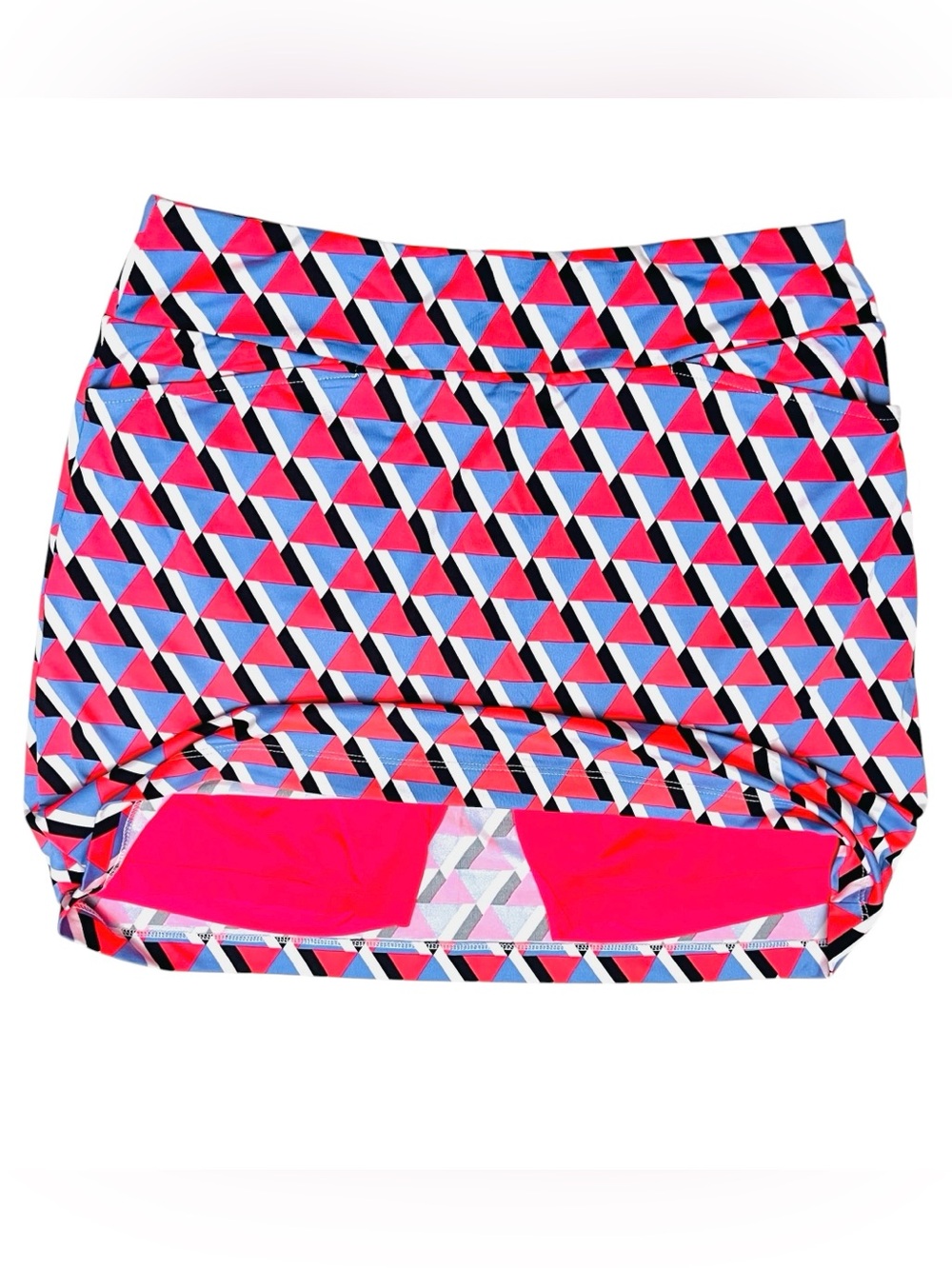 Tail Activewear Skirt Skort Neon/Coral Lilac Geo Pull On Pockets Golf Tennis S - Picture 6 of 9